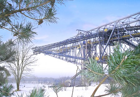 F60 Abraumförderbrücke, © Umbreit, Die Piktografen F60 Abraumförderbrücke, © Umbreit, Die Piktografen